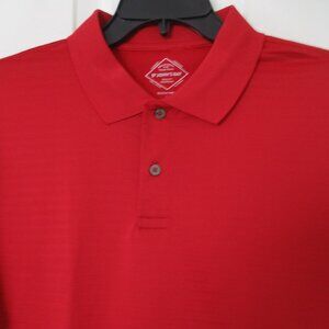 St. John's Bay Quick-Dri Mens S/S Red Golf Polo Shirt NWOT - Size Large